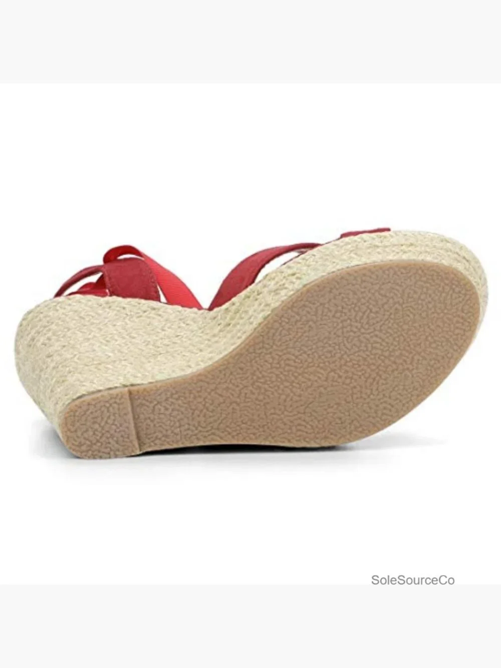 Espadrille Platform Lace Up Wedges Sandals Open Toe Faux Suede